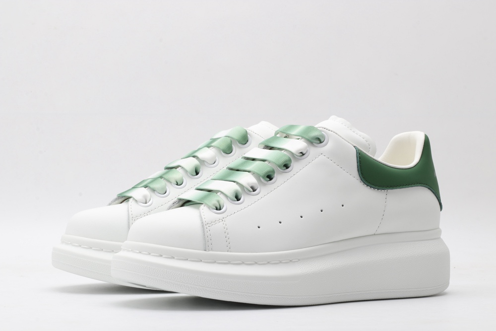 AMQ oversized sneakers with green heel