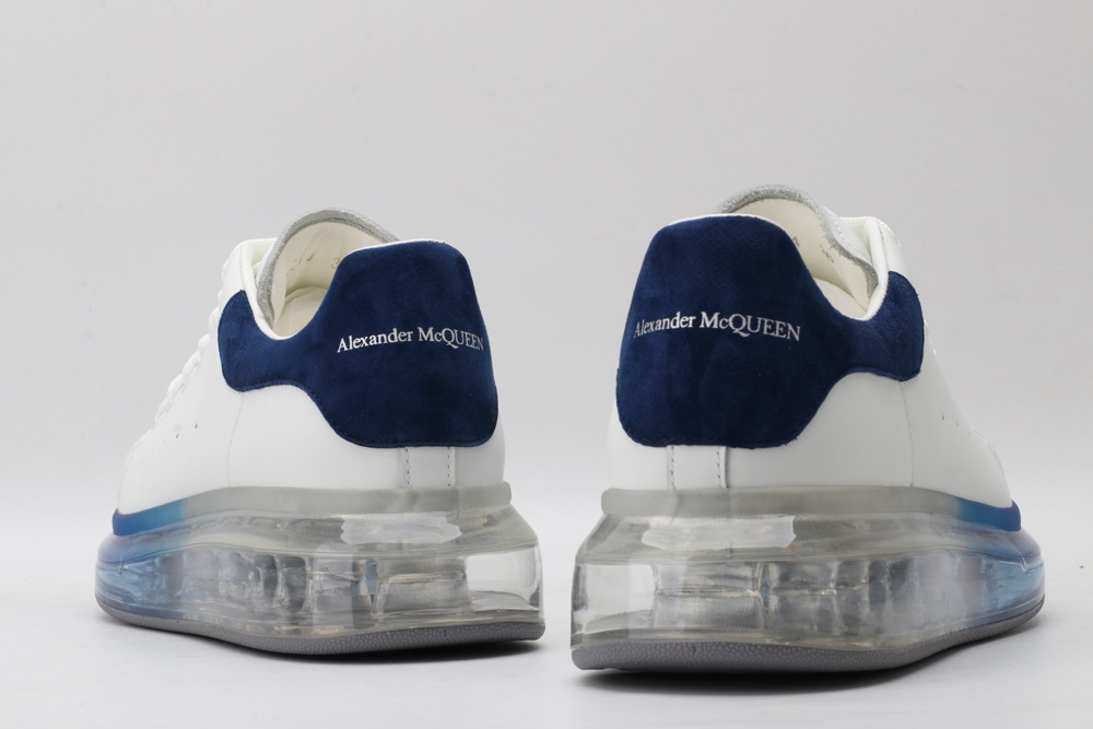 AMQ white & blue oversized sneakers