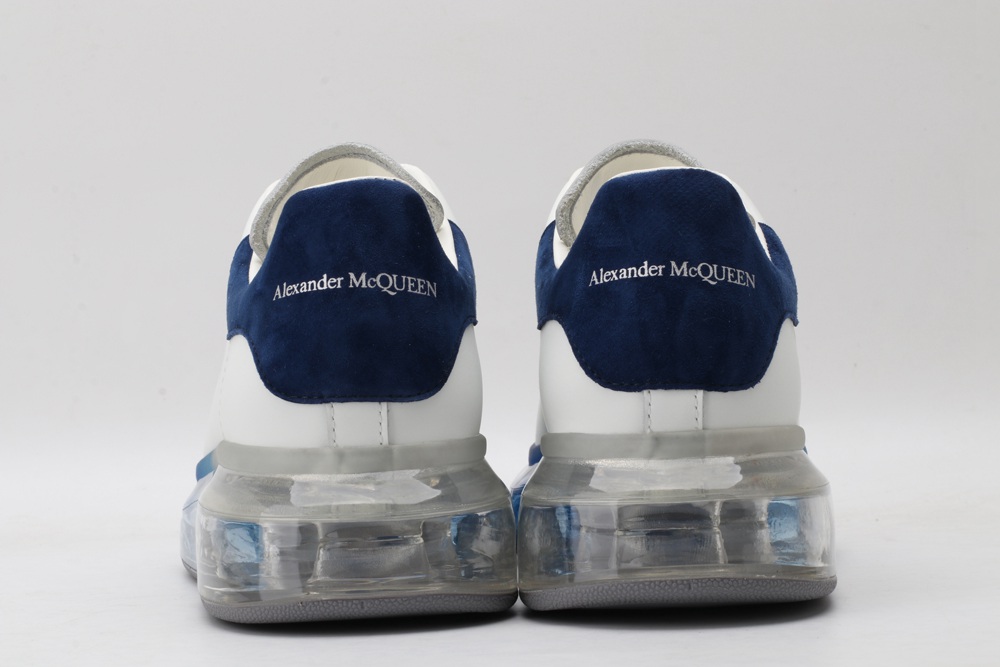 AMQ white & blue oversized sneakers