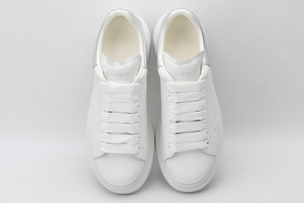 AMQ oversized sneakers with siL*Ver heel