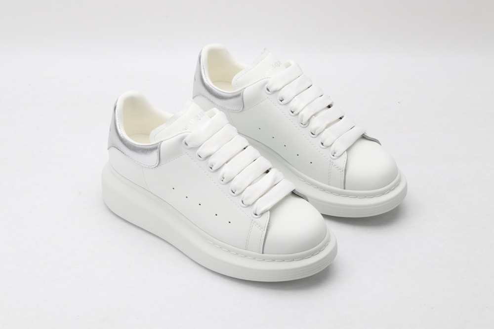 AMQ oversized sneakers with siL*Ver heel
