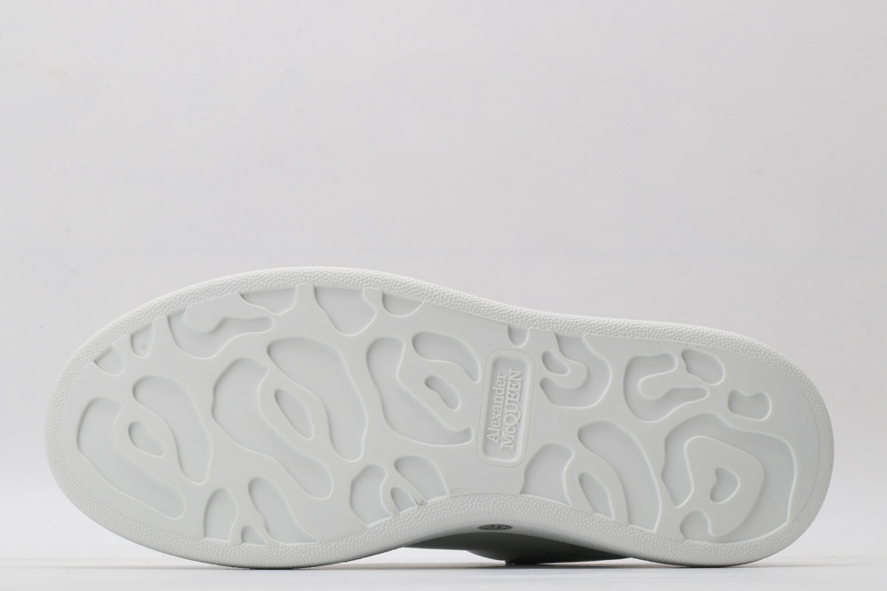 AMQ oversized sneakers with siL*Ver heel