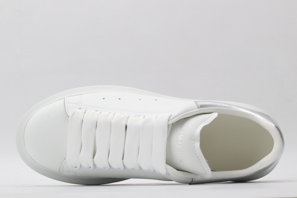 AMQ oversized sneakers with siL*Ver heel