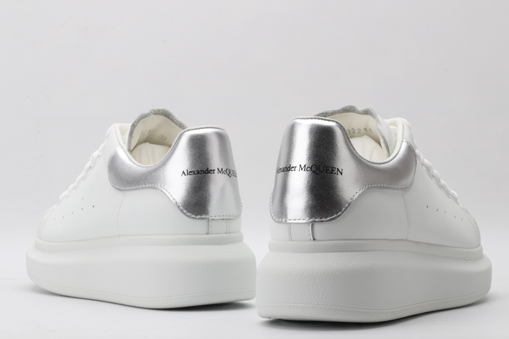 AMQ oversized sneakers with siL*Ver heel