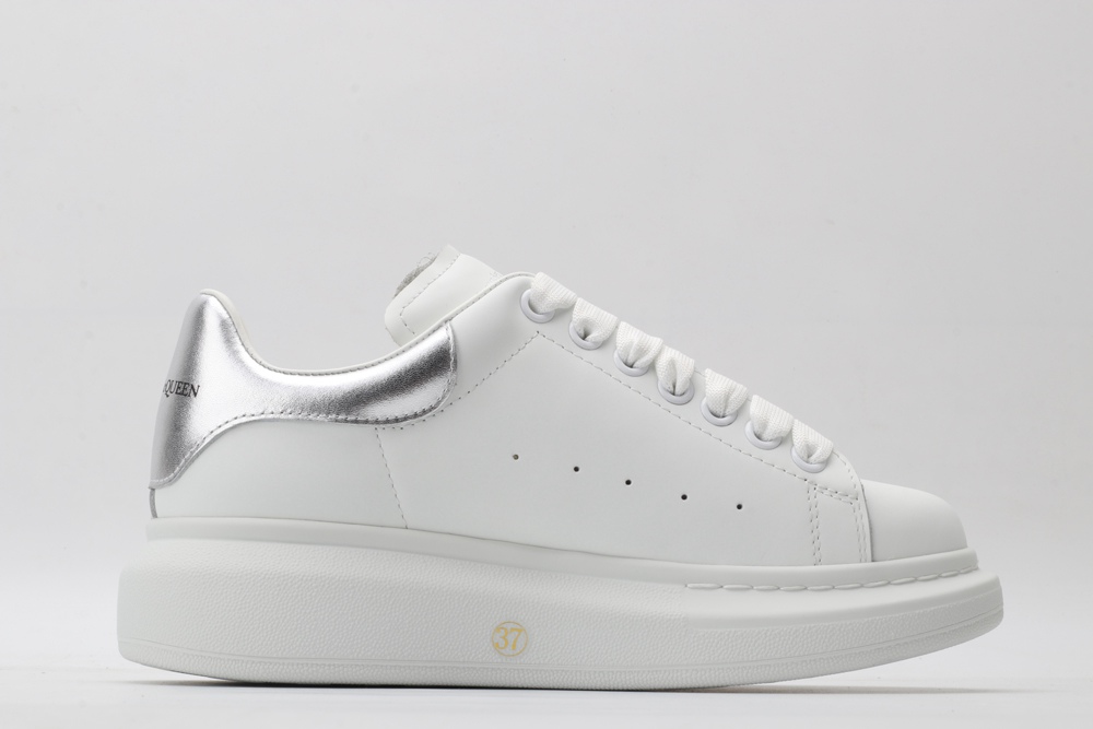 AMQ oversized sneakers with siL*Ver heel