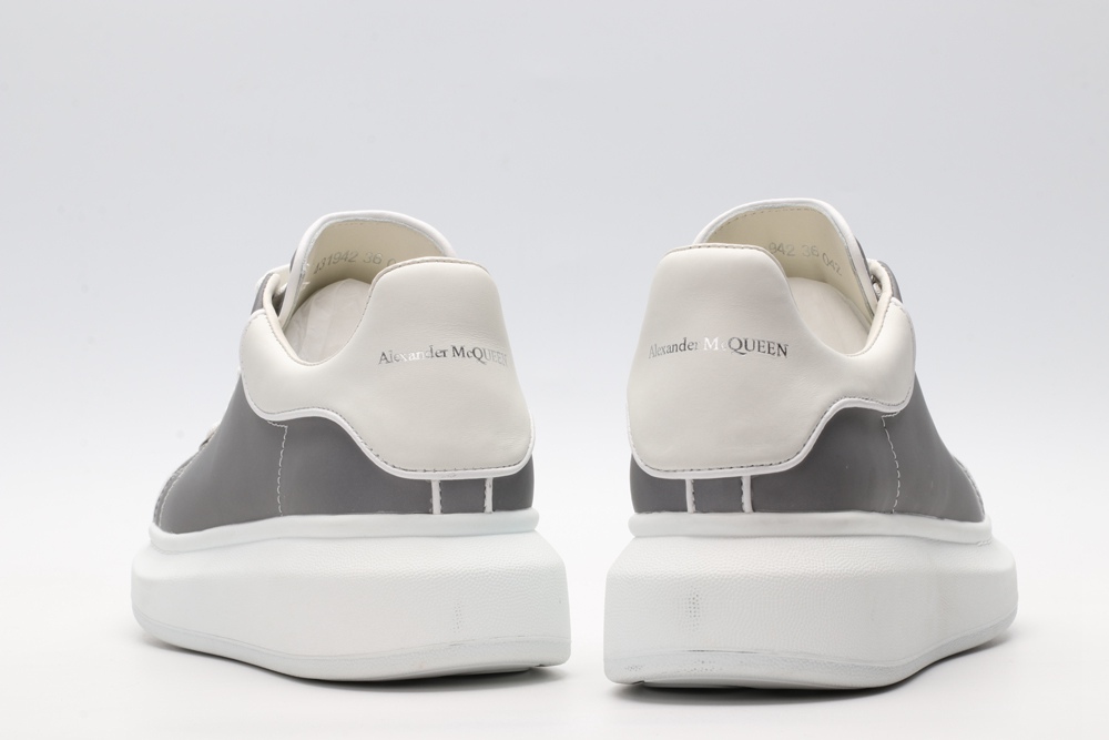 AMQ Leather Lace-Up Platform Sneakers