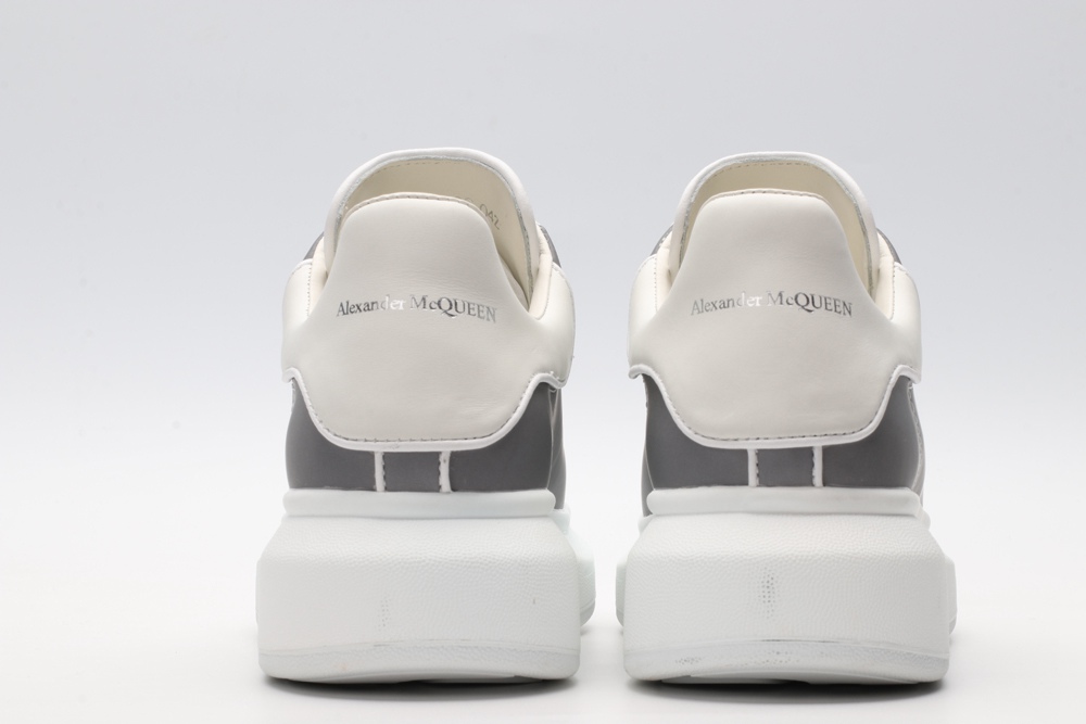 AMQ Leather Lace-Up Platform Sneakers