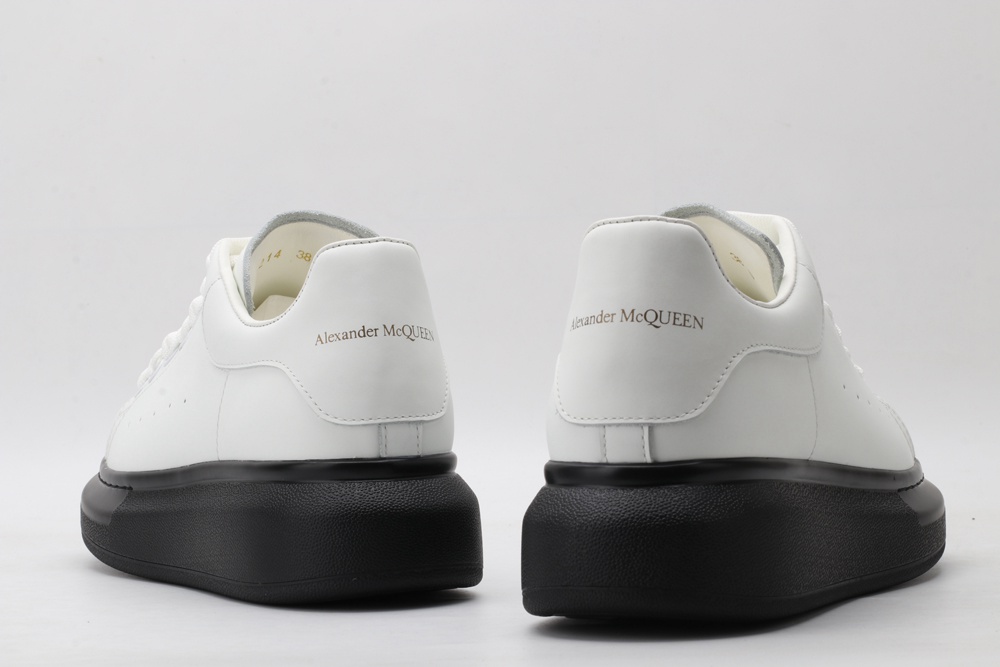 AMQ White & Black Oversized Sneakers