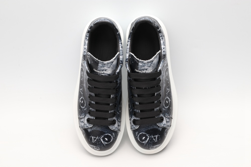 AMQ black oversized sneakers