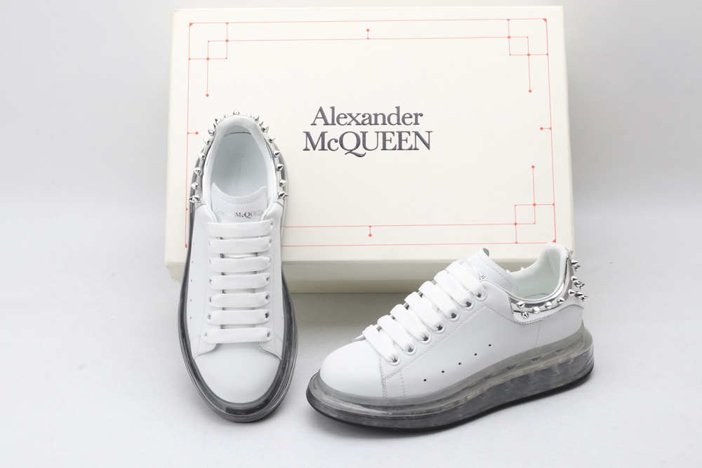 AMQ oversized sneakers with SiL*Ver rivet heel