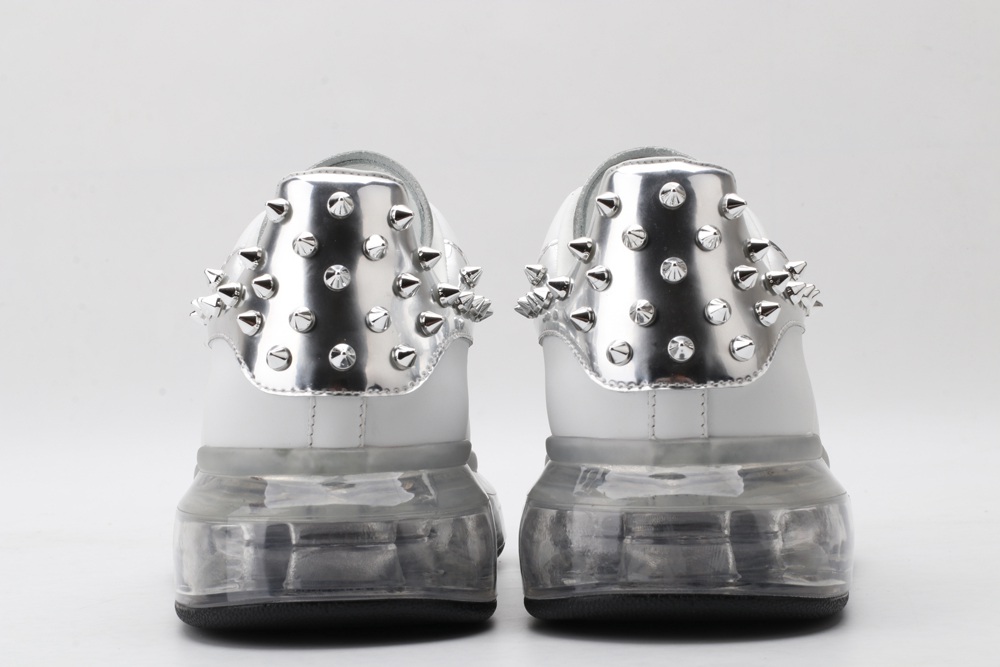 AMQ oversized sneakers with SiL*Ver rivet heel