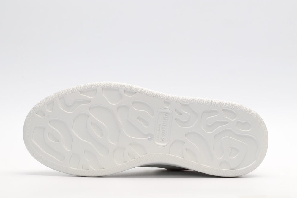 AMQ oversized sneakers with red heel