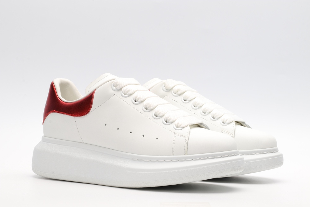 AMQ oversized sneakers with red heel