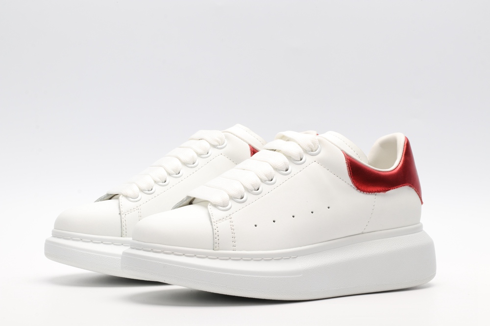 AMQ oversized sneakers with red heel