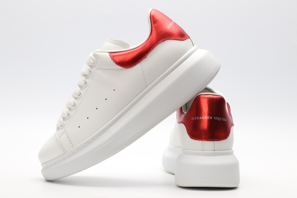 AMQ oversized sneakers with red heel