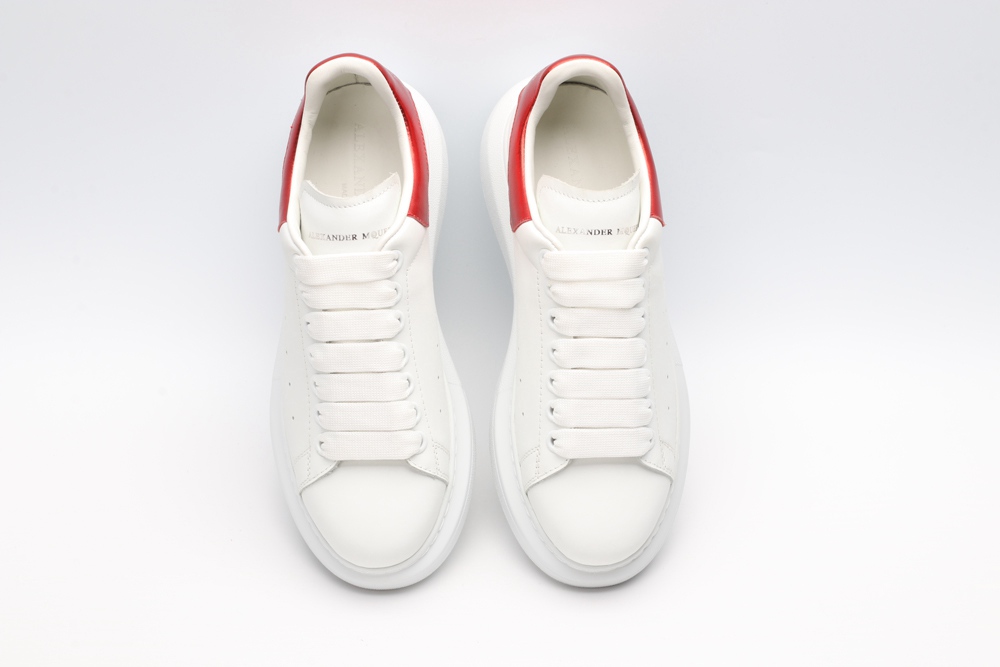 AMQ oversized sneakers with red heel