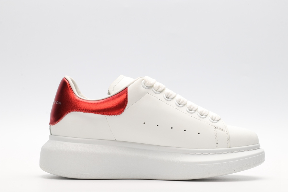 AMQ oversized sneakers with red heel