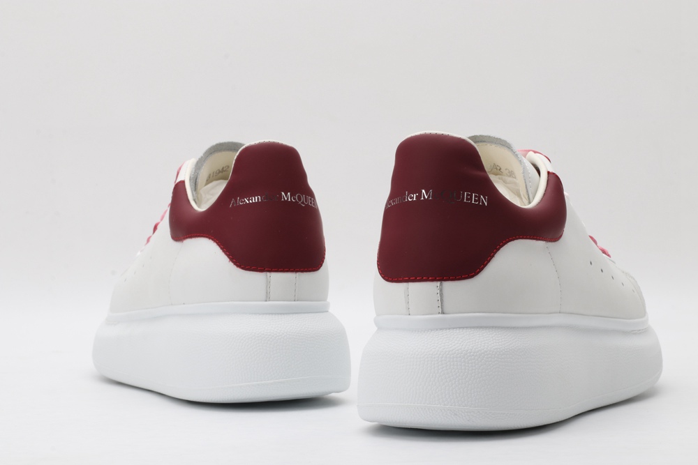 AMQ oversized sneakers with red heel