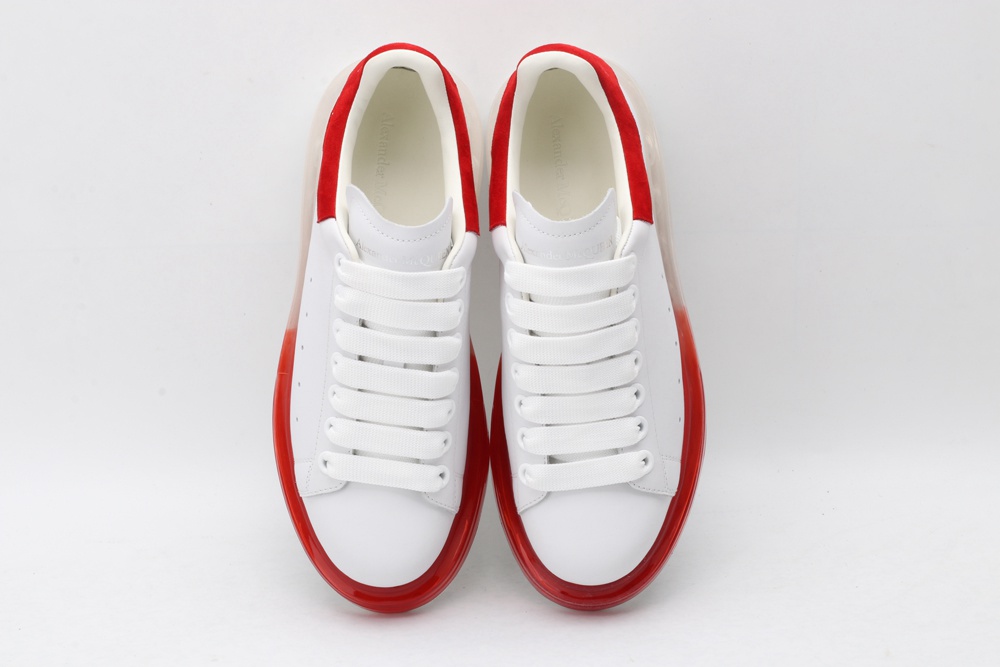 AMQ oversized sneakers with red heel