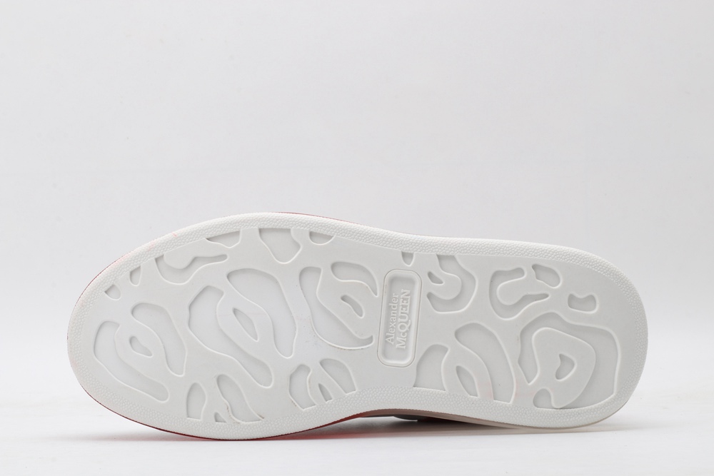 AMQ oversized sneakers with red heel