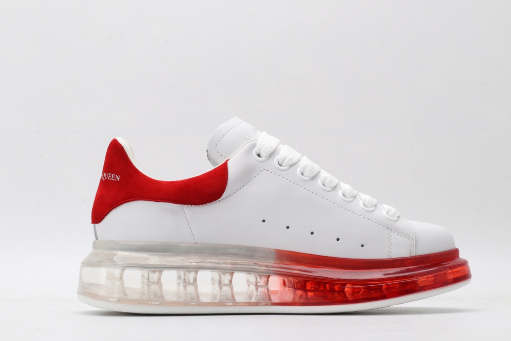 AMQ oversized sneakers with red heel
