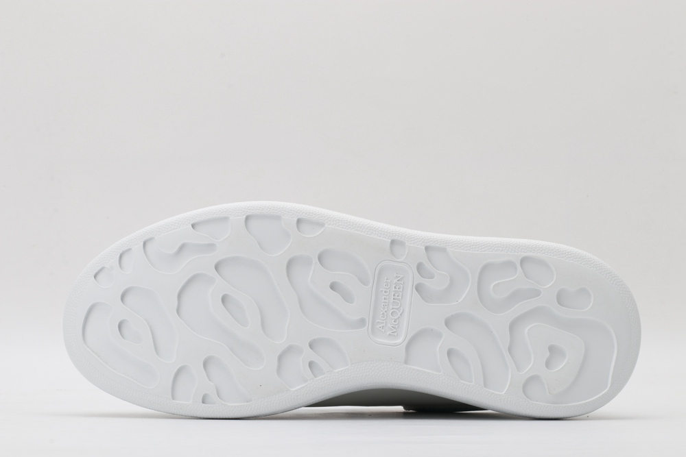 AMQ | Women 40mm Leather & Suede Sneakers White/Green