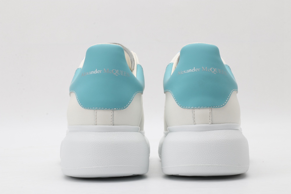 AMQ | Women 40mm Leather & Suede Sneakers White/Green