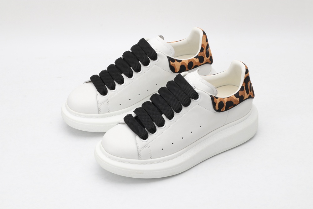 AMQ 40MM LEATHER & PONYSKIN SNEAKERS