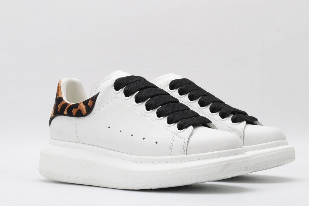 AMQ 40MM LEATHER & PONYSKIN SNEAKERS