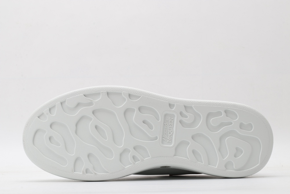 AMQ oversized sneakers with red heel