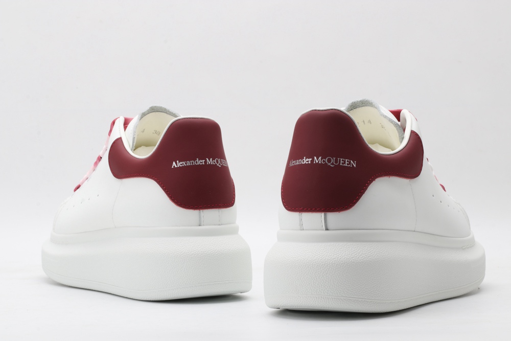 AMQ oversized sneakers with red heel