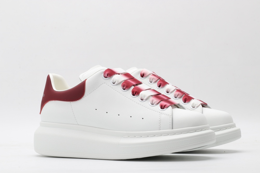 AMQ oversized sneakers with red heel